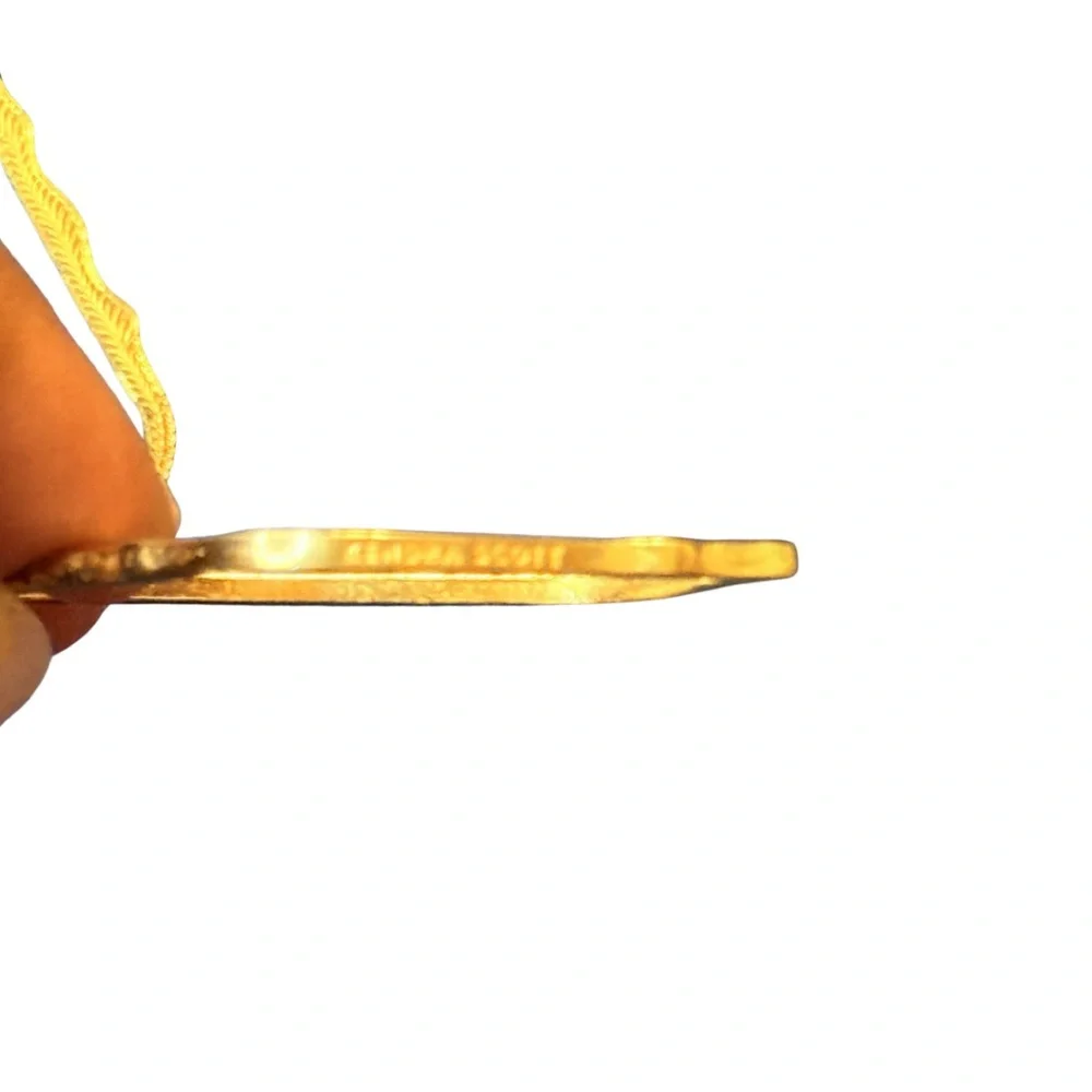 Kendra Scott Dani Style Open Frame Earrings | Gold Teardrop Statement - Picture 4 of 4